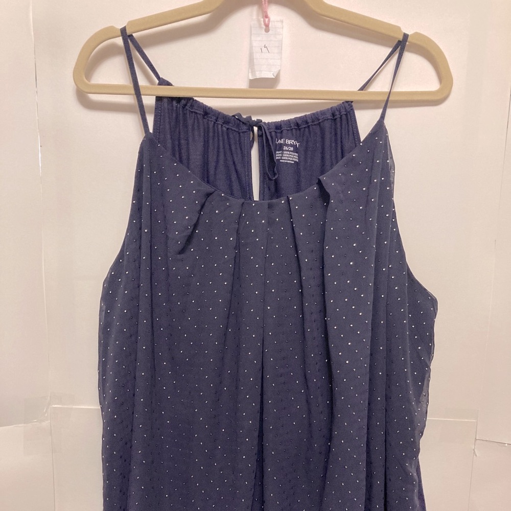 Purple silver studded tank Blouse